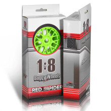 (Green) 4pcs 1/8 RC Buggy Tires Running Rally Wheel Tires For Kyosho MP10/Tekno/FS/Mugen