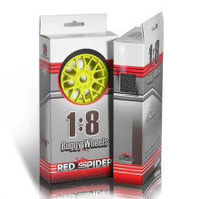 (Yellow) 4pcs 1/8 RC Buggy Upgrade Parts Plastic Tires For Kyosho MP10/Tekno/FS/Mugen RC