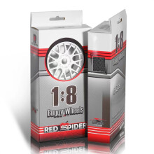 (White) 4pcs 1/8 RC Buggy Upgrade Parts Plastic Tires For Kyosho MP10/Tekno/FS/Mugen RC