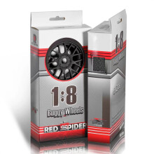 (Black) 4pcs 1/8 RC Buggy Tires Running Rally Wheel Tires For Kyosho MP10/Tekno/FS/Mugen
