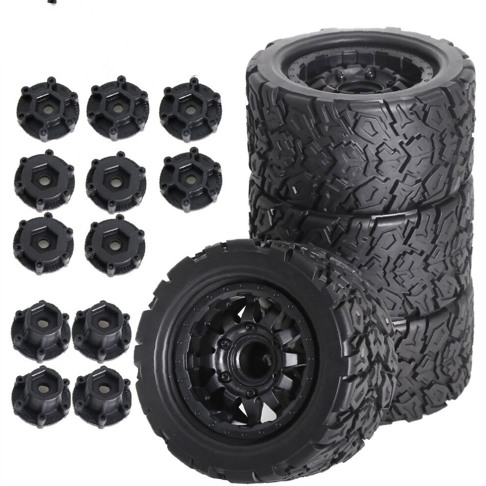 (B) 1:10 Rc Universal Plastic Tyres For Traxxas Tamiya Hpi Kyosho Arrma Truck Tyres 320997460282