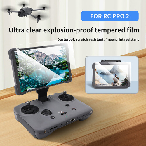 2pc Drone Remote Control Screen Protective Tempered Film for DJI RC Pro 2