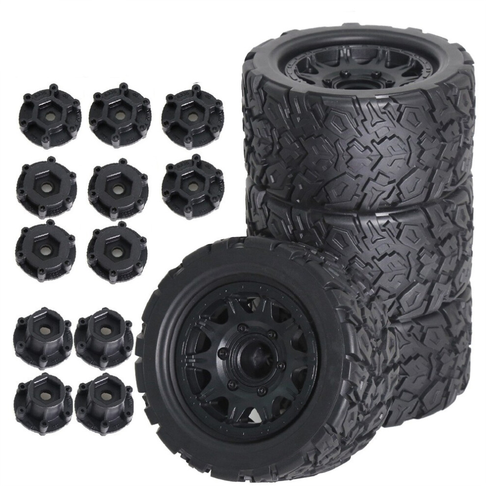 (A) 1:10 Rc Universal Plastic Tyres For Traxxas Tamiya Hpi Kyosho Arrma Truck Tyres 320997460275