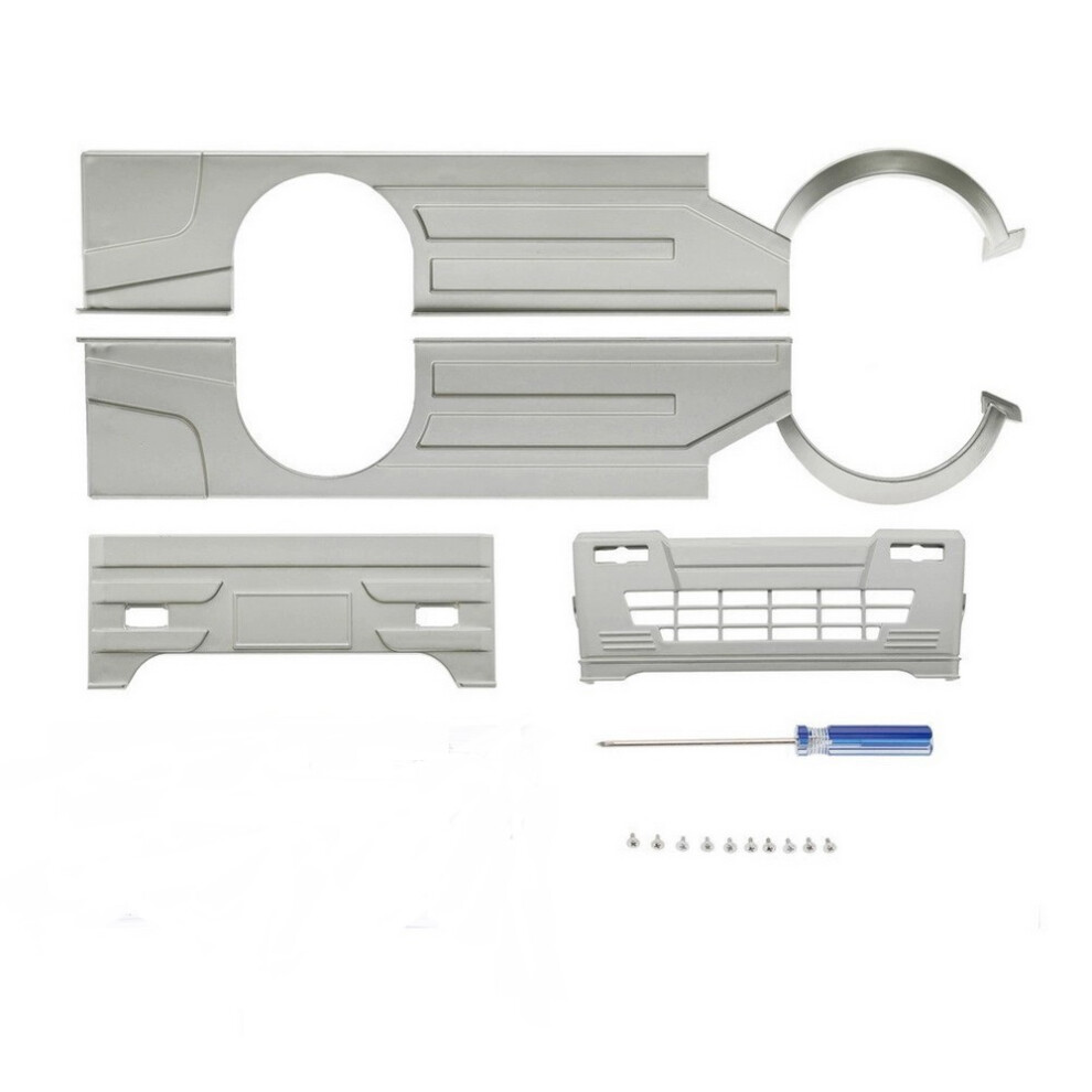 (Silver) Body Armor Surrounded Cover Diy Upgrade Parts For Wpl D12 D14 1/10 Rc Car Silver 320997461203