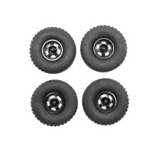 (Wheel+Tires Black) WLP 1/16 Series RC Car Original Universal Replacement Wheel & Trail Tyre
