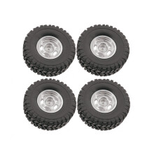 (Wheels+Tires Silver) For WLP 1/16 Series RC Car Original Universal Replacement Wheel Trail Tyre