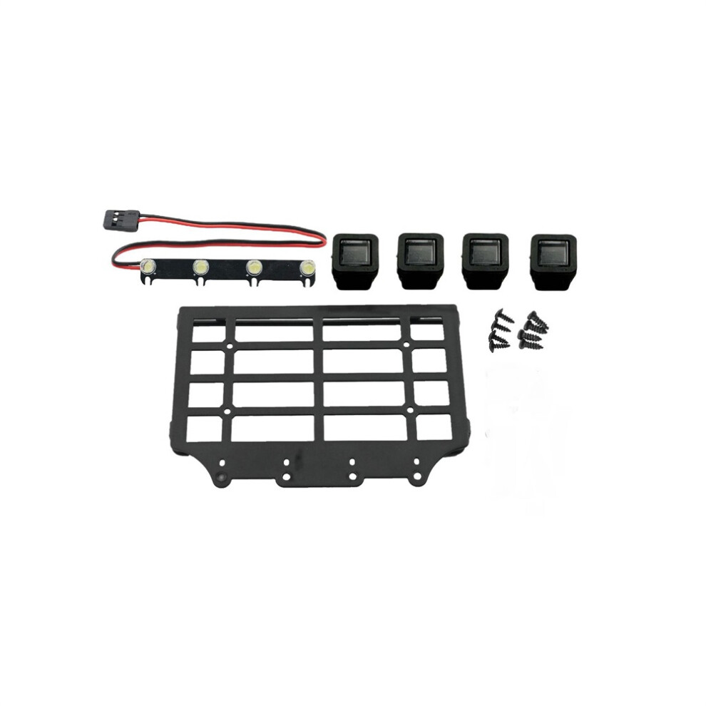 (Luggage Rack+Light(B)) Rc Car Tuning Upgrade Parts Mood Dressing Luggage Rack Kit For Mn82 1/12 Light 123643854905