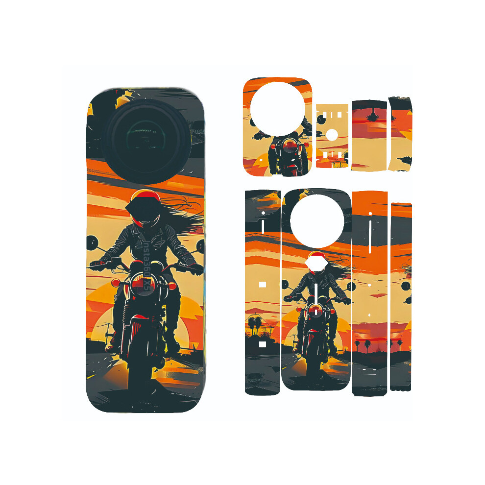 (4) Camera Colour Stickers Body Scratch Protection Stickers Kit For Insta360 X5 320997469902