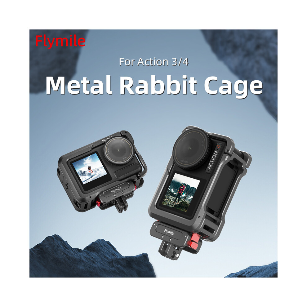 Multifunctional Expansion Protection Rabbit Cage Frame For Dji Action 3/4 Camera 320997461524