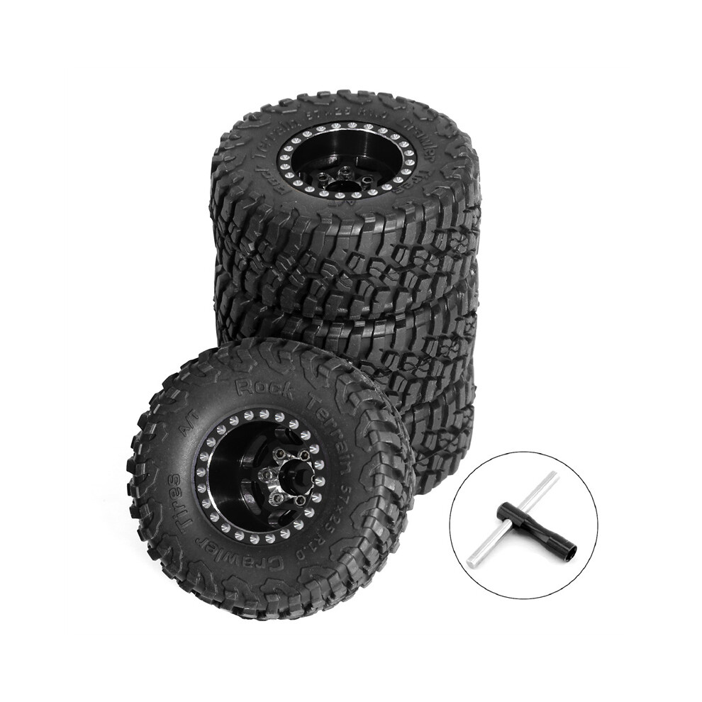 (B) 4Pcs For 1/18 Trx4m Scx24 Fms 1.0 Inch Tyre Wheels Aluminium Wheels For Climbers 320997461357