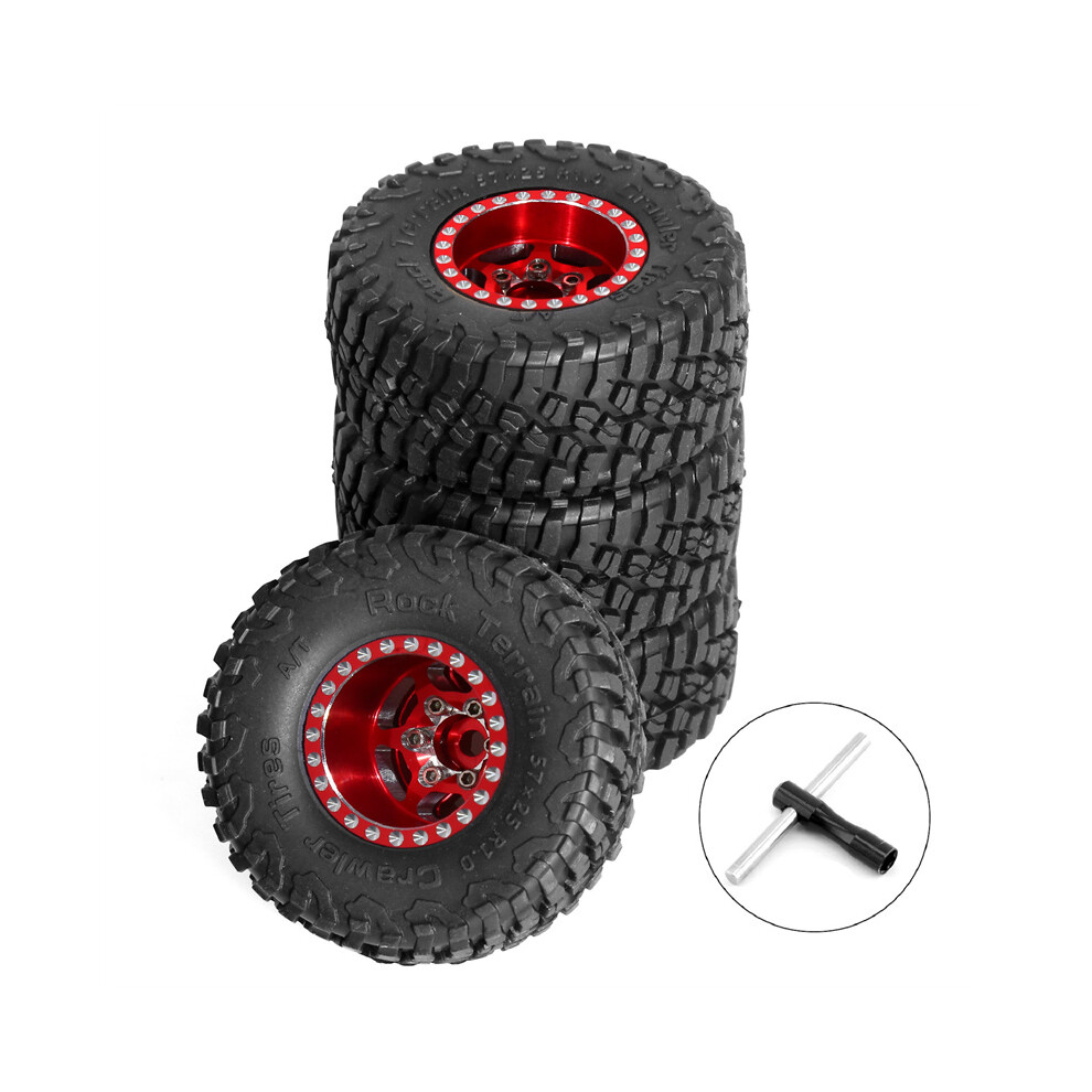 (A) 4Pcs For 1/18 Trx4m Scx24 Fms 1.0 Inch Tyre Wheels Aluminium Wheels For Climbers 320997461340