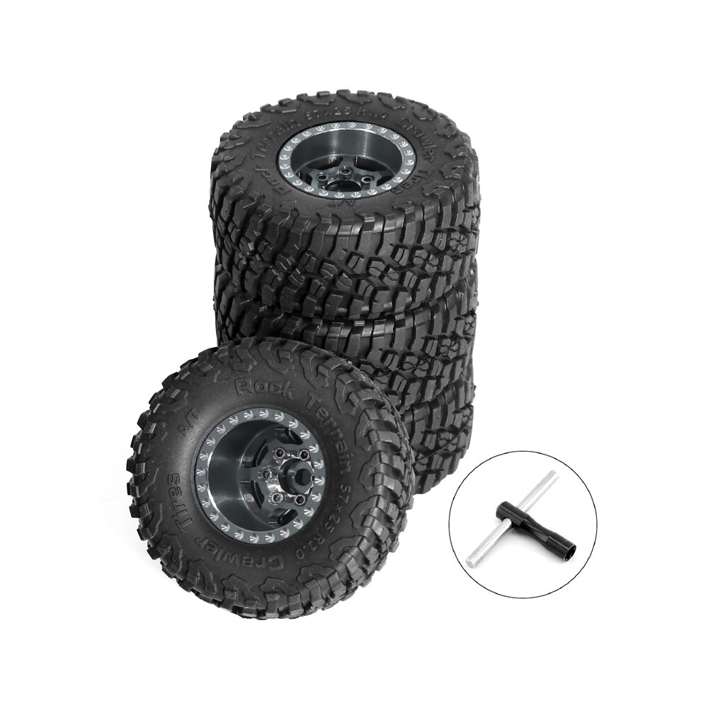 (C) 4Pcs For 1/18 Trx4m Scx24 Fms 1.0 Inch Tyre Wheels Aluminium Wheels For Climbers 320997461364