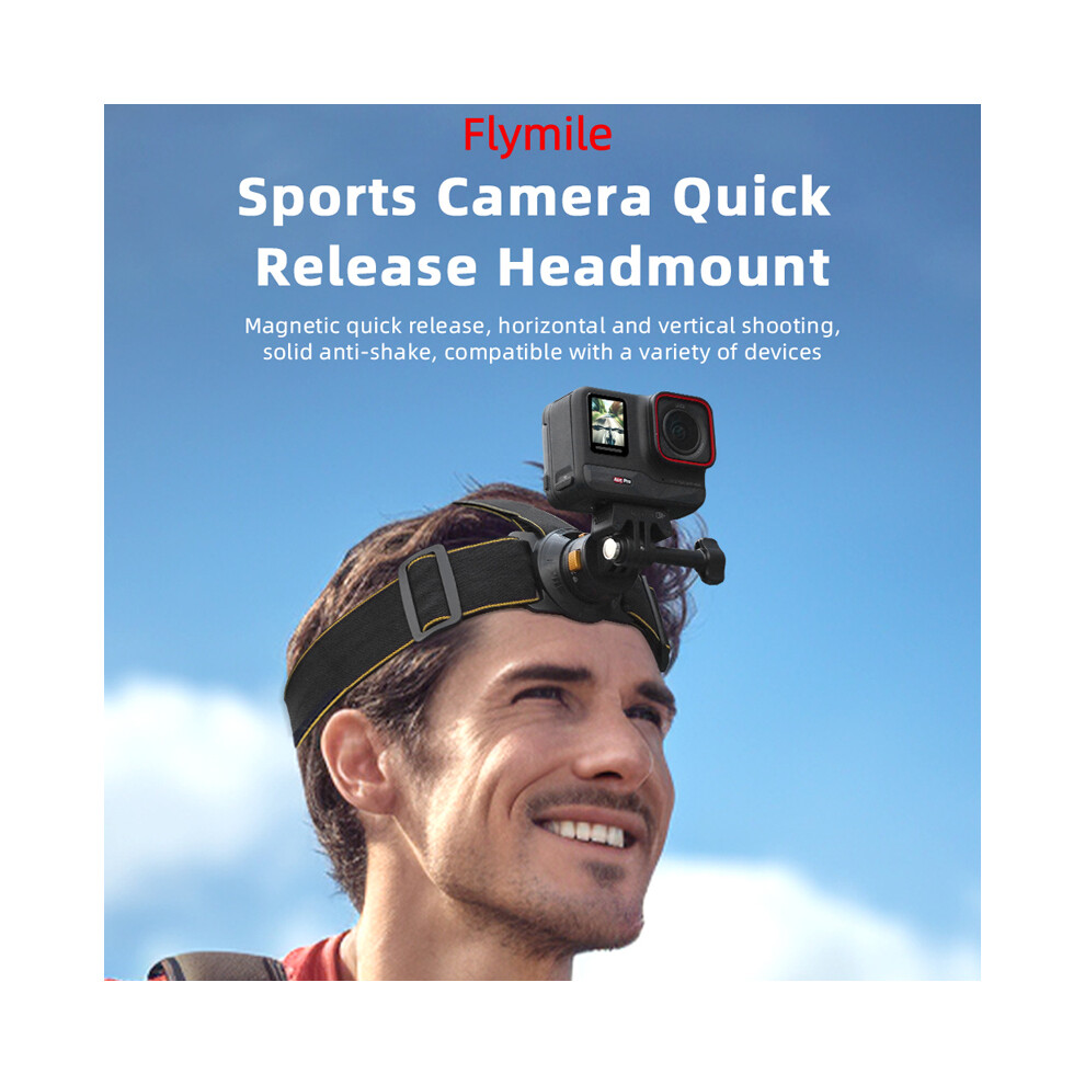 For Insta360 Go3s/Ace Pro/Dji Action Camera Headbands Expansion Vlog Holder 115295176139