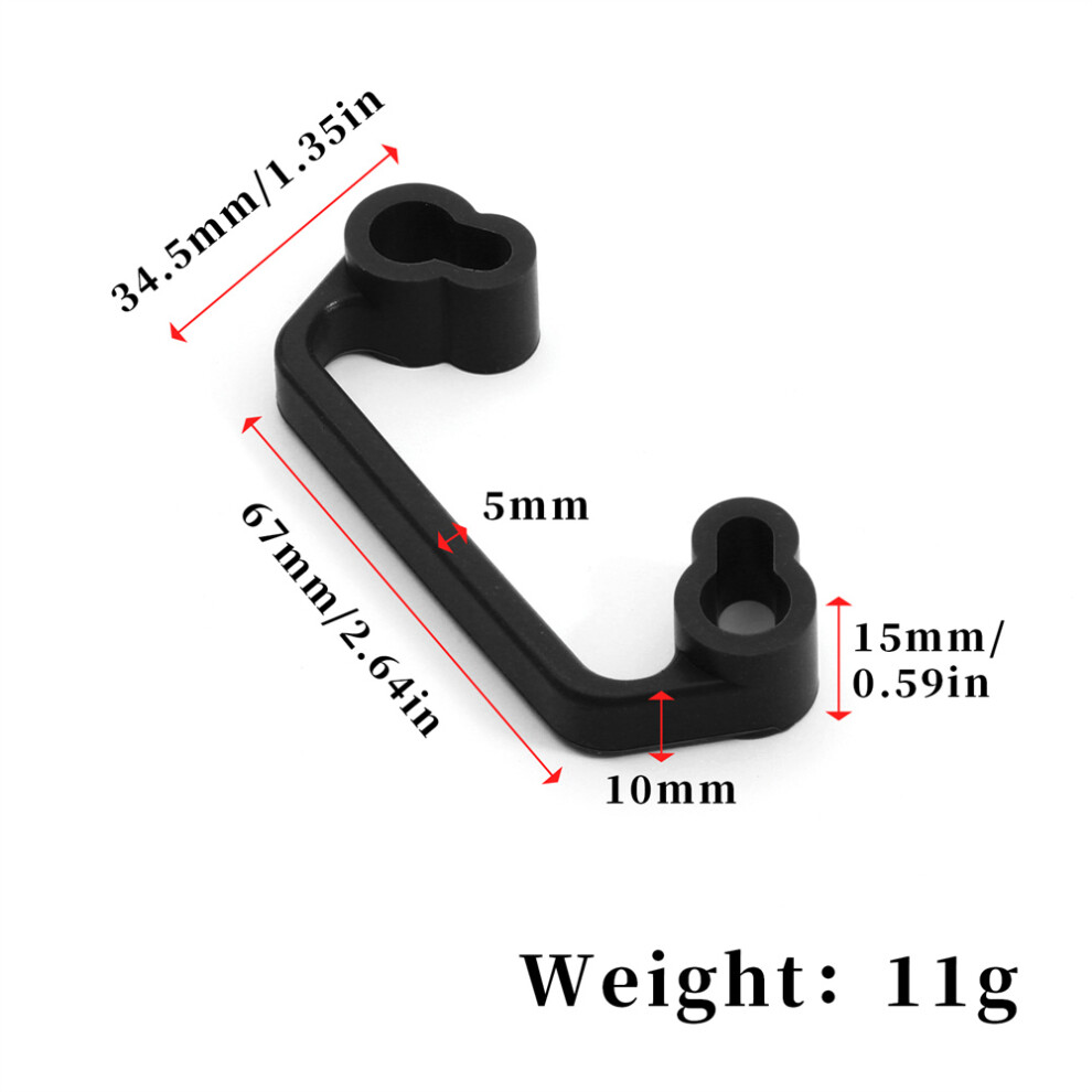 (Black) Rc Car Bumper Handle Conversion Silicone Accessory For Tamiya Tt02 Tt01 Rc Black 123643855186