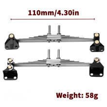 (Powered+Lifting lugs) Metal Steel Leaf Type Suspension Parts for Tamiya 1/14 Tractor Truck RC Car