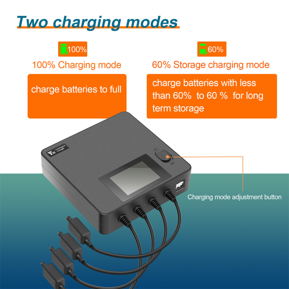 Avata 2 Lcd Charger Battery Maintainer 4-Way Charger For Dji 320997463108
