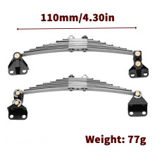 (Unpowered+Lifting lugs) Metal Steel Leaf Type Suspension Parts for Tamiya 1/14 Tractor Truck RC Car