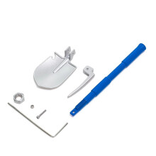 (Blue) RC Car Universal Dress Up Parts Adjustable Spade For SCX10 TRX-4 RC4WD D90