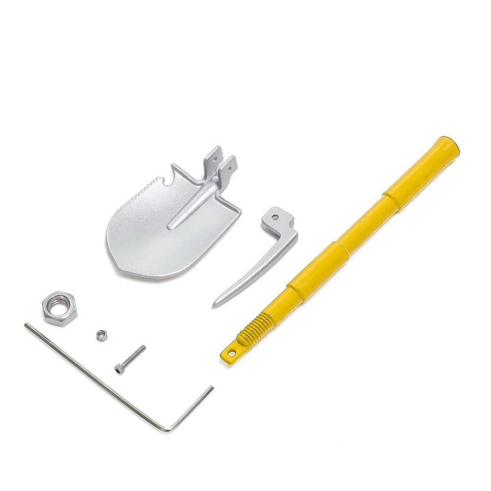(Yellow) Adjustable Spade For Tamiya Scx10 Trx-4 Rc4wd D90 Rc Car Decoration Parts Yellow 115295176931