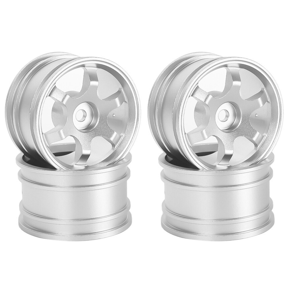 ( B) 4Pcs Alloy Beadlock Wheel Rims 12Mm Splicer For Tamiya M-Series Rc Car #51394 Silver 123643856367