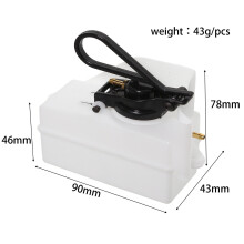 1/8 RC Car Fuel Tank Upgrade Repair Spare Parts for Kyosho MP9 MP10 MP11