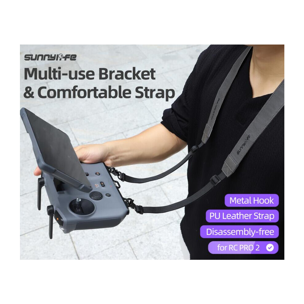 Remote Controller Hanger Disassembly-free Bracket Neck Strap Shoulder Belt Lanyard for DJI RC Pro 2 Mavic 4 Pro