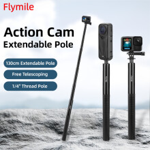 Action Camera Universal Sub Selfie Stick Extension for Insta360 X5/DJI POCKET 3