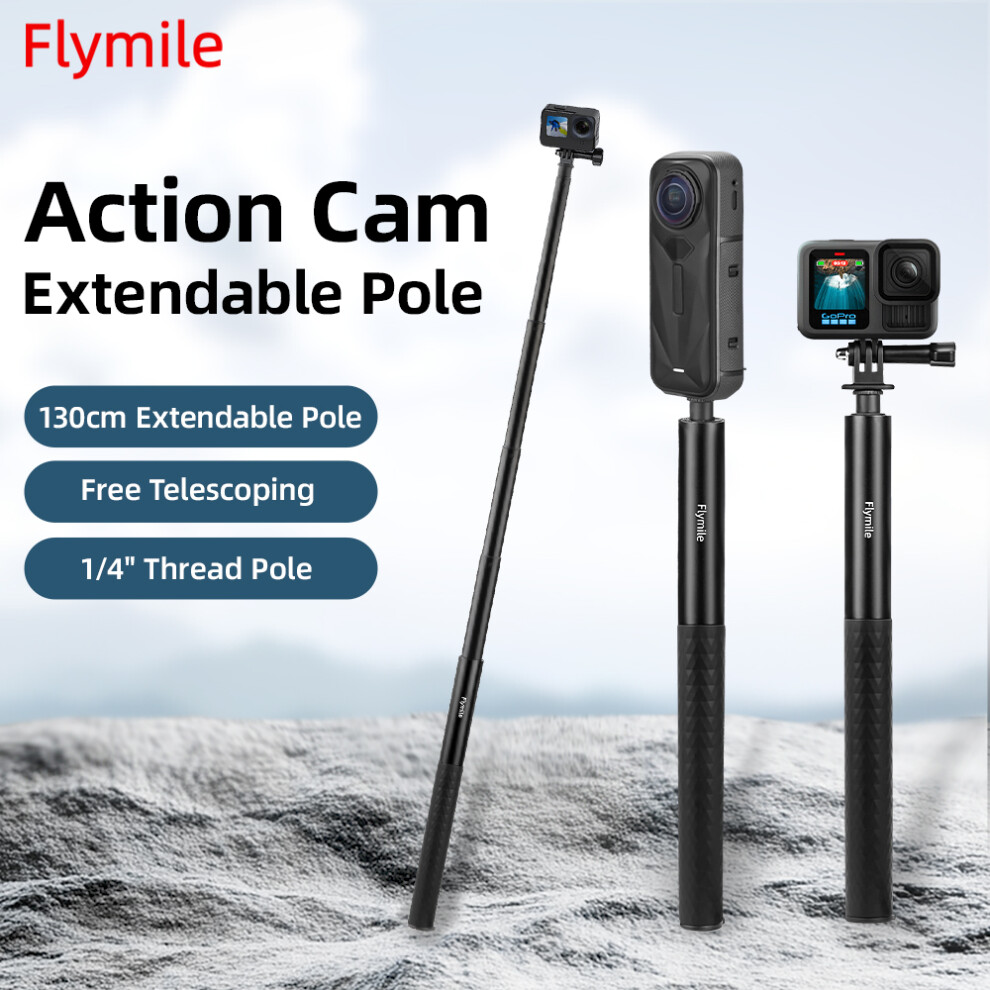 Action Camera Universal Sub Selfie Stick Extension For Insta360 X5/Dji Pocket 3 320997471769