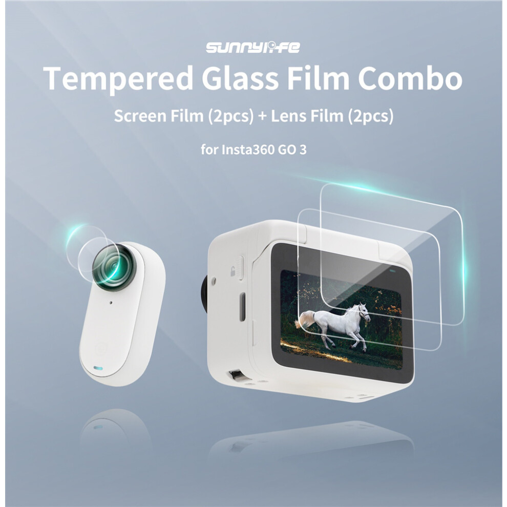 Tempered Glass Screen Lens Protector Hd Clear Lens Protective For Insta360 Go 3 123643843015