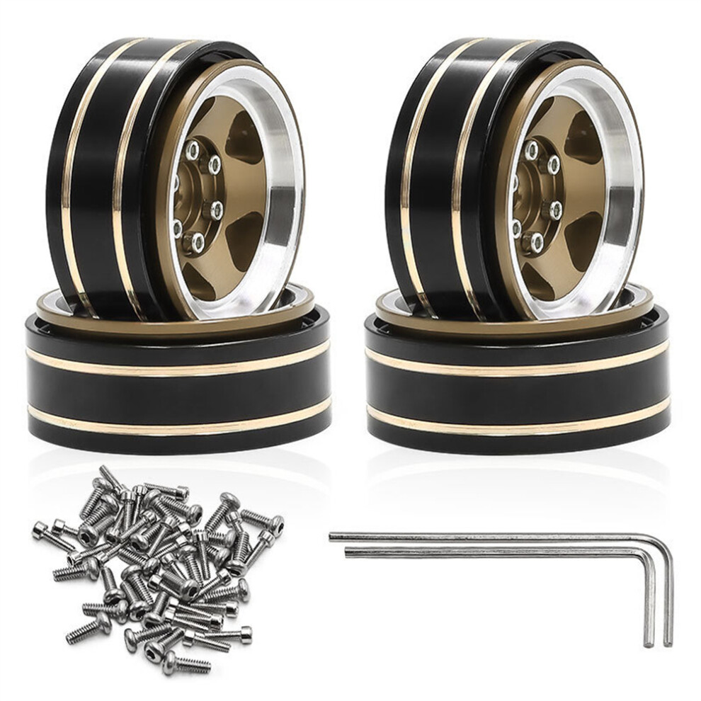 (C) 1.3"1/18 Rc Car Upgraded Metal Wheel Rim Hub For Trx4m Scx24 Fms Ascent-18 320997471424