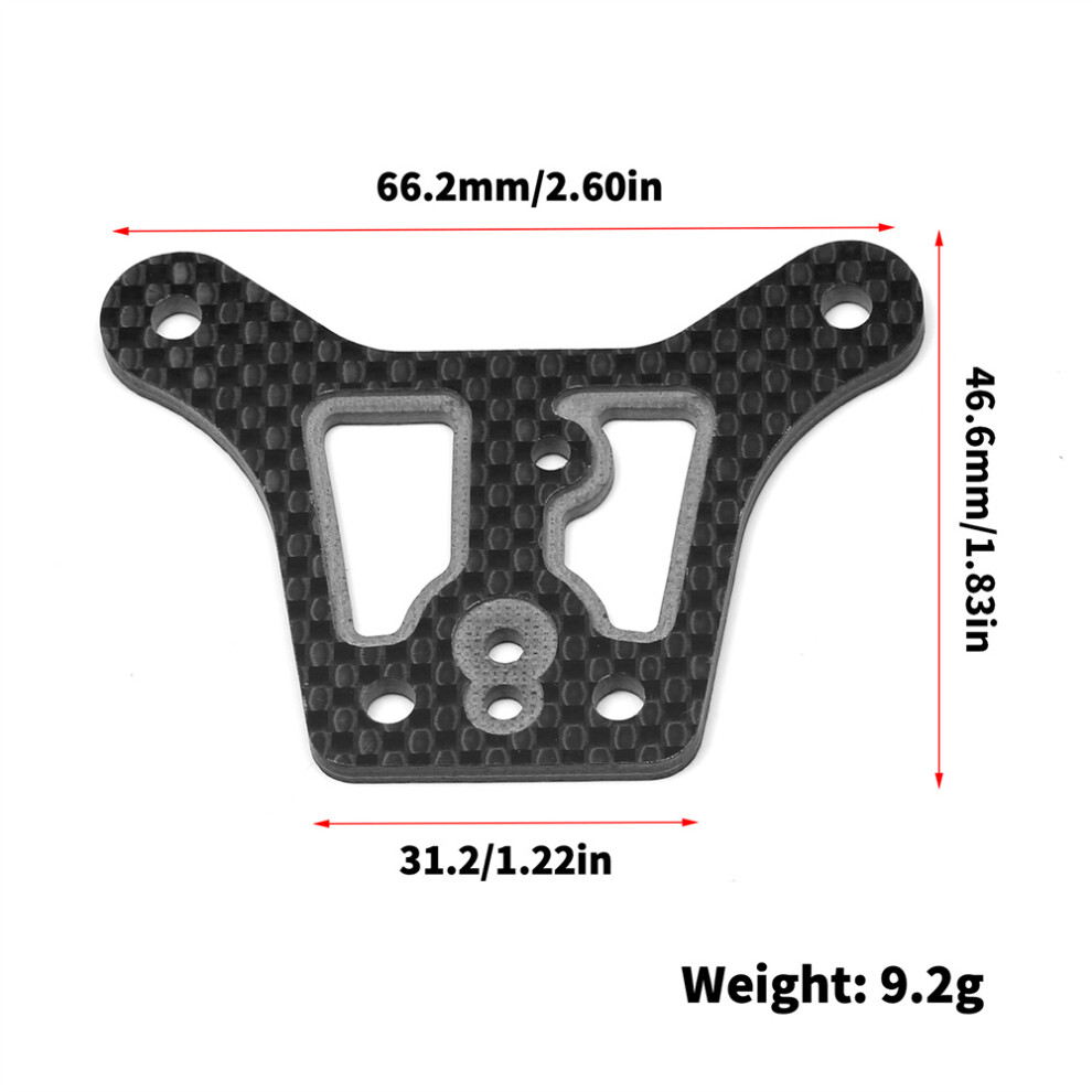 (Front Butterfly Plate) For Kyosho Mp11 If729 Rc Car Carbon Fiber Servo Mounting Plate Steering Arm 320997479543