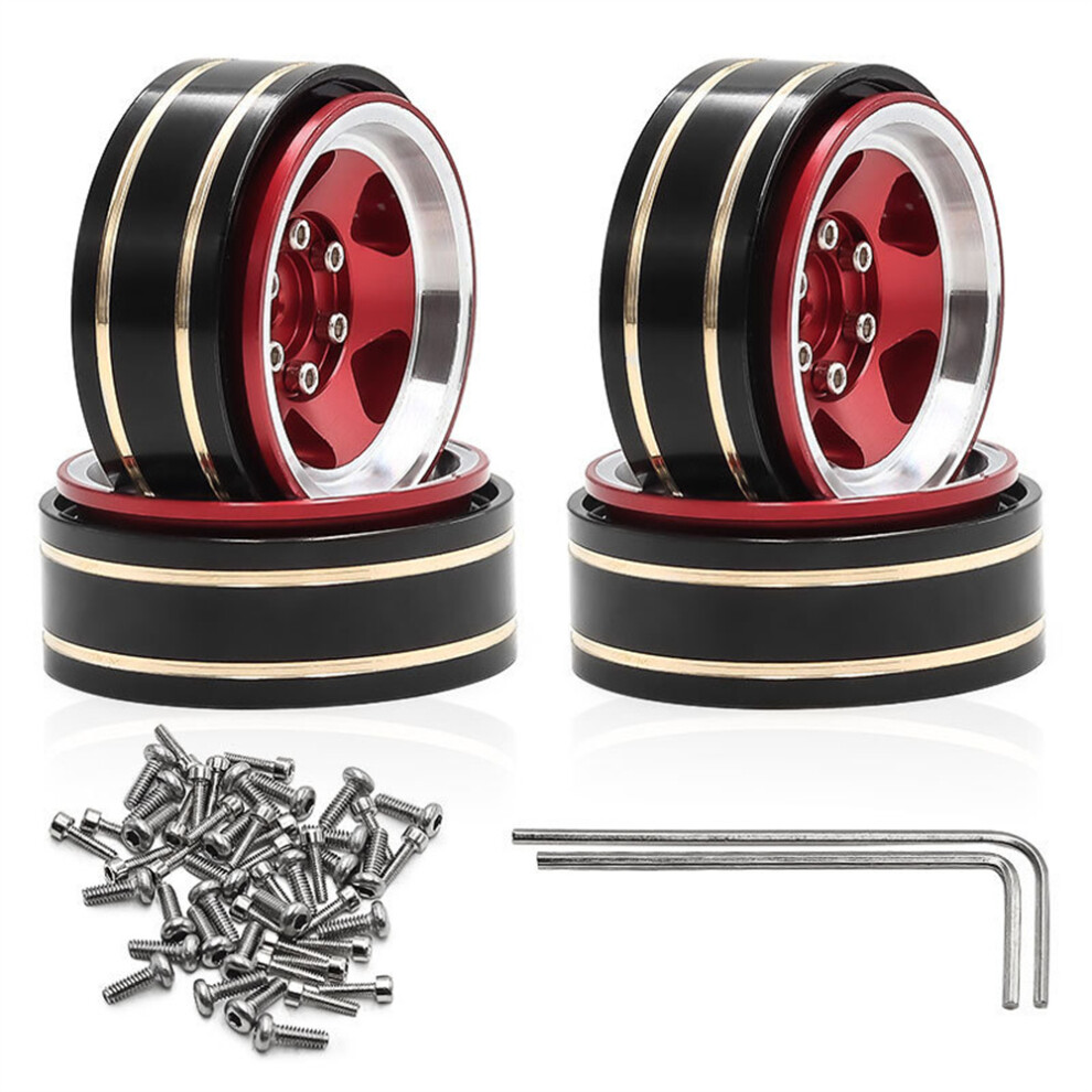 (A) 1.3"1/18 Rc Car Upgraded Metal Wheel Rim Hub For Trx4m Scx24 Fms Ascent-18 320997471400