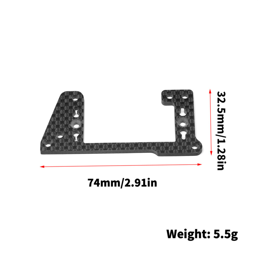 (Throttle Servo Plate) For Kyosho Mp11 If729 Rc Car Carbon Fiber Servo Mounting Plate Steering Arm 320997479567