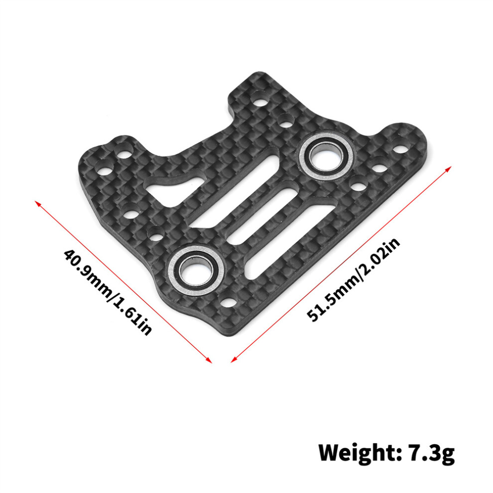 (Fixed Plate) For Kyosho Mp11 If729 Rc Car Carbon Fiber Servo Mounting Plate Steering Arm 320997479536