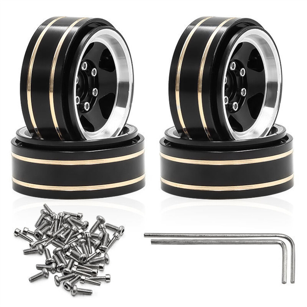 (B) 1.3"1/18 Rc Car Upgraded Metal Wheel Rim Hub For Trx4m Scx24 Fms Ascent-18 320997471417