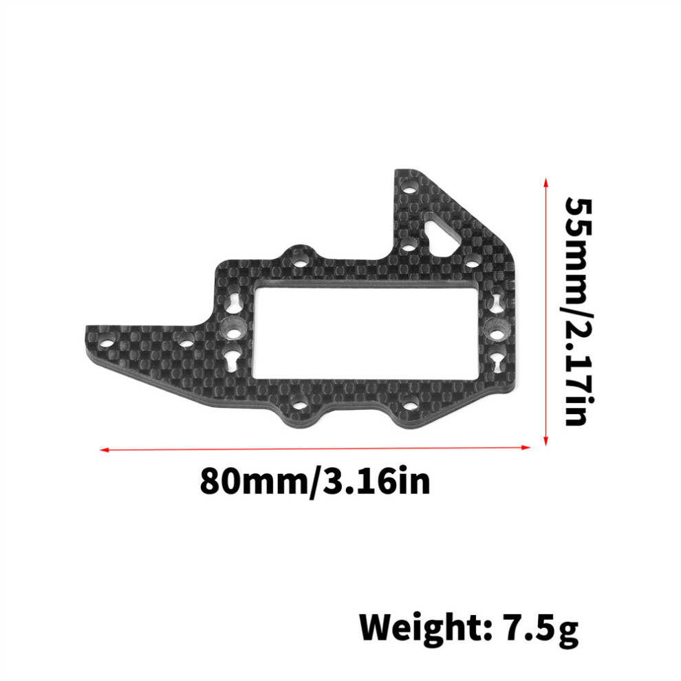 (Rudder Servo Plate) For Kyosho Mp11 If729 Rc Car Carbon Fiber Servo Mounting Plate Steering Arm 320997479574