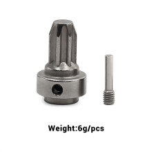 (Front Axle) Rear & Front Hard Steel Axle Drive Hub For Traxxas Slash 4WD Rustler #6888X