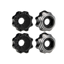 (High-Gloss Black) 8X32 To 17mm ALUMINUM 3.8 Inch HEX ADAPTERS For PL ProLine RC Car Upgrade Parts