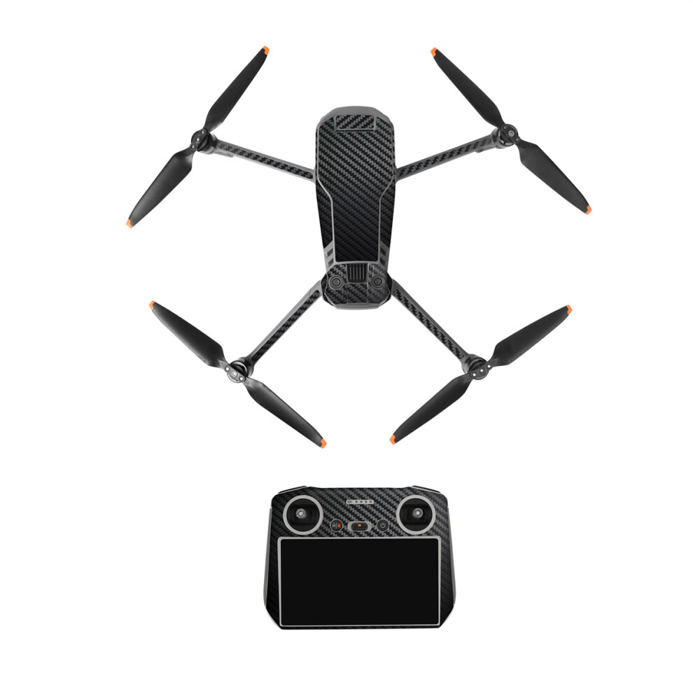 (RC-Carbon Black) Colored Stickers Protective Film Scratch-proof Decals Drone Skin Accessories for Mavic 3 Pro