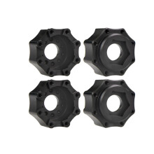 (Plain Black) 8X32 To 17mm ALUMINUM 3.8 Inch HEX ADAPTERS For PL ProLine RC Car Upgrade Parts