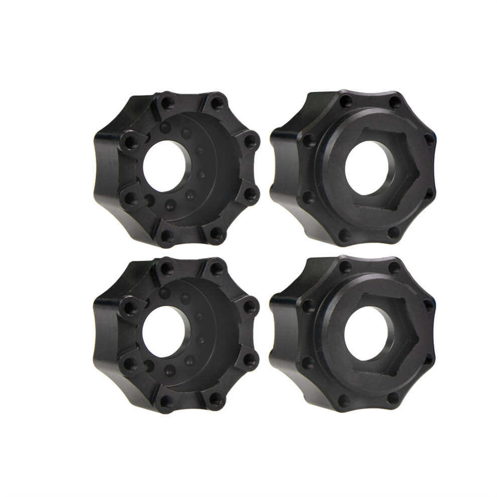 (Plain ) 8X32 To 17Mm Aluminum 3.8 Inch Hex Adapters For Pl Proline Rc Car Upgrade Parts Black 320997448624