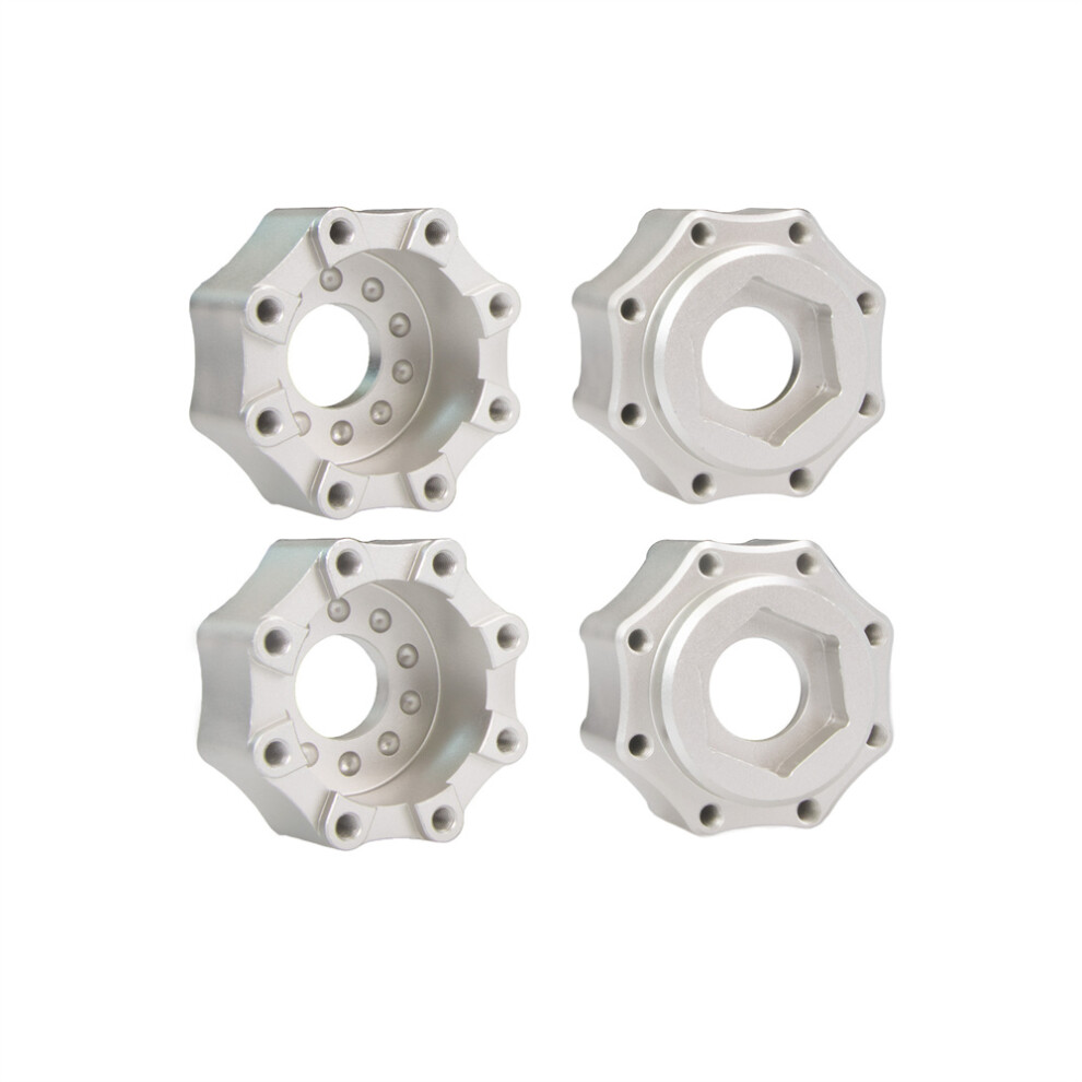 (Plain ) 8X32 To 17Mm Aluminum 3.8 Inch Hex Adapters For Pl Proline Rc Car Upgrade Parts Silver 320997448617
