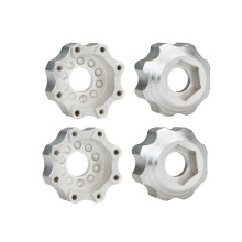 (High-Gloss Silver) 8X32 To 17mm ALUMINUM 3.8 Inch HEX ADAPTERS For PL ProLine RC Car Upgrade Parts