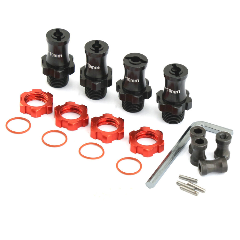 (Black) Aluminum 17Mm Wheel Hub For Traxxas Slash 2Wd Rustler Stampede Bandit 4Wd Rc Car Black 123643843398