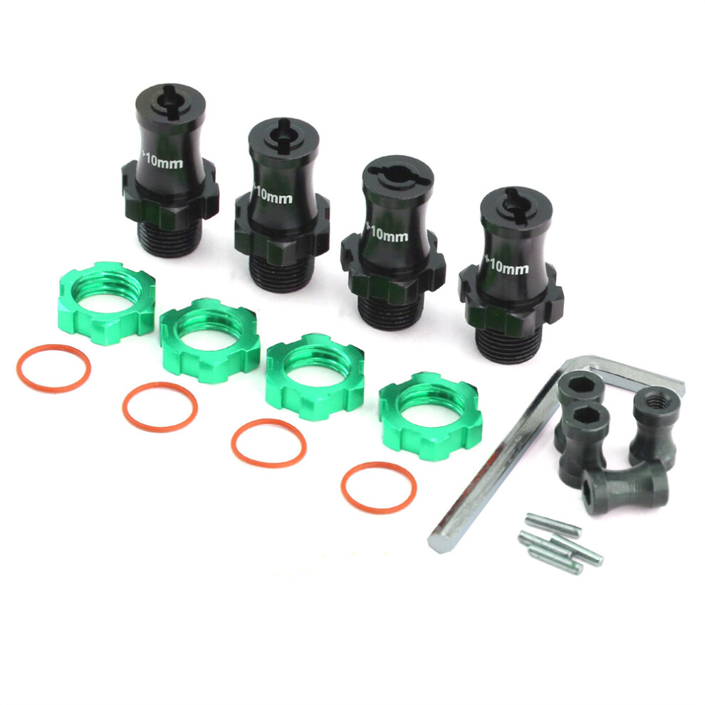 (Green) Aluminum 17Mm Wheel Hub For Traxxas Slash 2Wd Rustler Stampede Bandit 4Wd Rc Car Green 123643843428