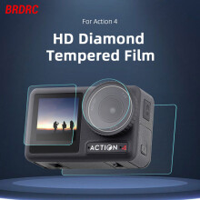 For DJI OSMO ACTION 4 Screen Lens Tempered Glass Sports Camera Accessory