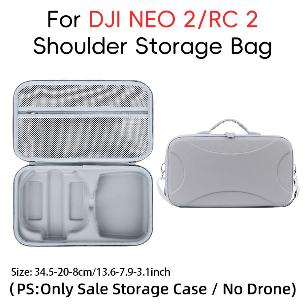(B) For Dji Neo 2 Drone Rc 2 Controller Handheld Carrying Case Portable Shoulder Bag 320997477402