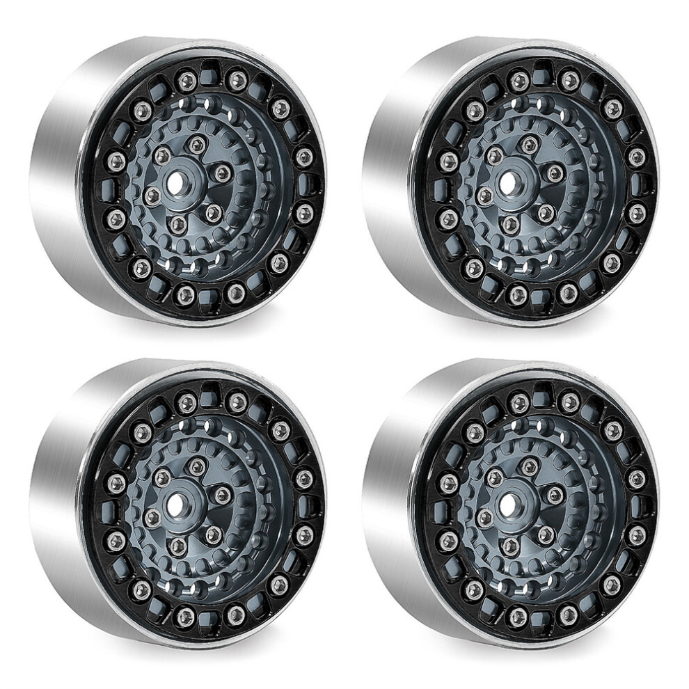(B) 1.3-Inch Aluminum Alloy Wheels For Rock Crawlers 1/18 Trx4m Scx24 Fcx24 320997480389