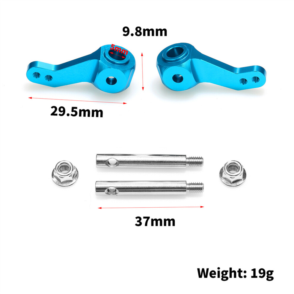 (Blue) Aluminum Front Steering Knuckle Upright For Tamiya Rc Car Cw01/Lunch Box Blue 320997477785