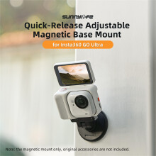 Quick-Release Magnetic Base Mount 1/4in 180?? Tilt Adjustable Tabletop Base Bracket for Insta360 GO Ultra